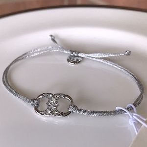 Tory Burch Silver Pave Ambition Bracelet(NWT) AUTHENTIC